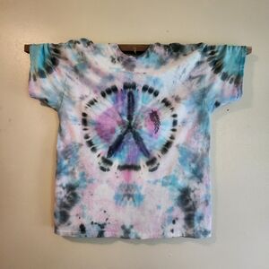 Tie-Dye Peace Sign Mens XL T-Shirt